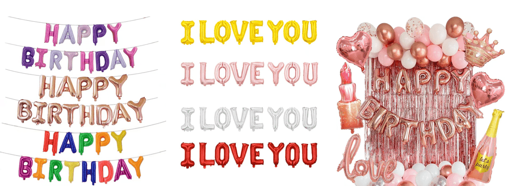 Tá balún scragall litir 16 orlach cad iad na litreacha? Tacaíocht a thabhairt do chomhcheangal saor in aisce?