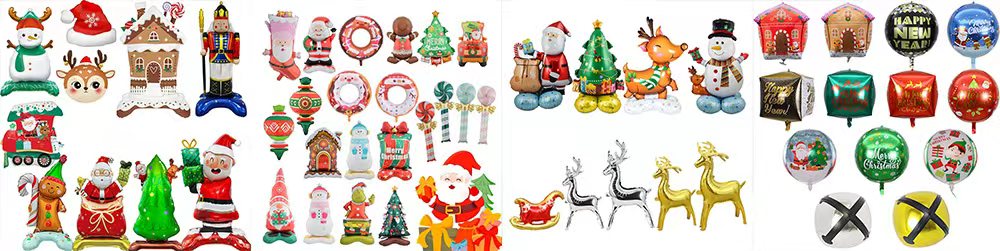 Christmas foil balloons