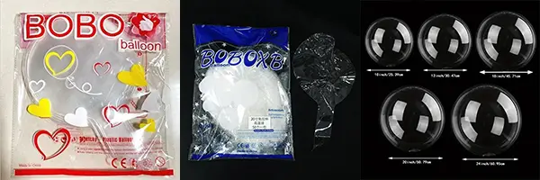 Clear bobo balloons