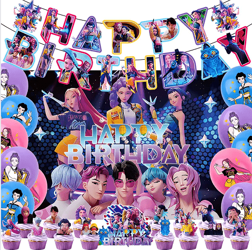 Sraith maisiúcháin páirtí K-POP Demon Hunters