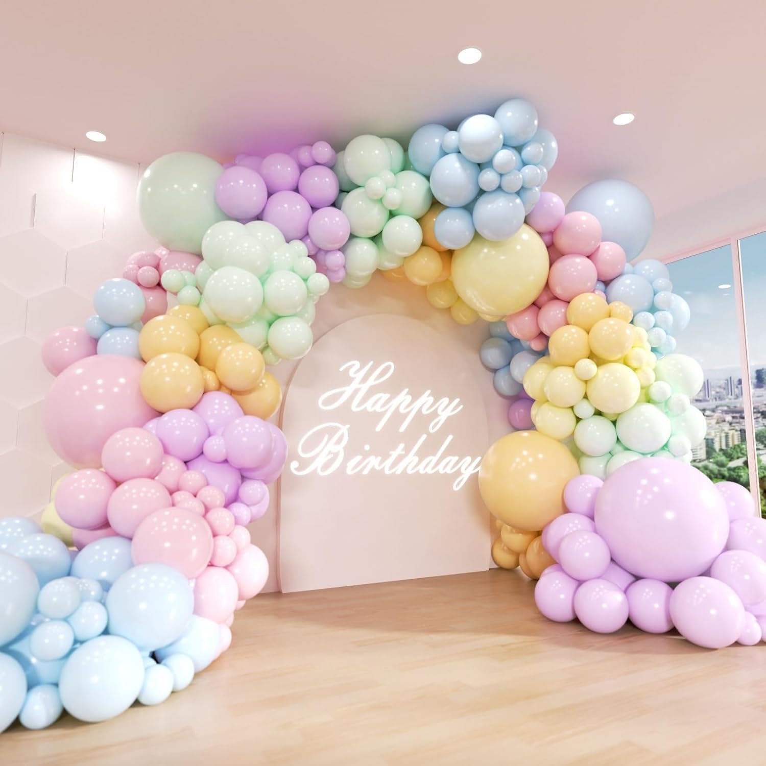 Balúin Macaroon Garland Arch